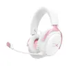 HyperX Cloud III S Bezvadu spēļu austiņas Baltas/Rozā Photo 9