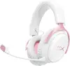 HyperX Cloud III S Bezvadu spēļu austiņas Baltas/Rozā Photo 16