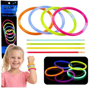 LEANToys Fluorescējošas spīdošas aproces Neon Stick 5 gabali