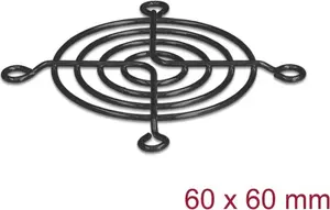 Delock Fan Grill 60 x 60 mm Black