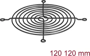 Delock Fan Grill 120 x 120 mm Black