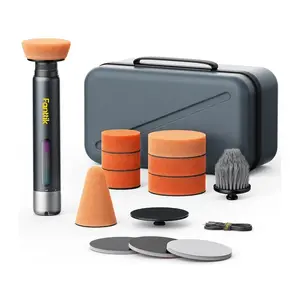 Fanttik P10 Pro Cordless Mini Car Polisher with Magnastorm Brushless Motor, 4000 mAh Battery, 3-Speed Settings, and USB-C Charging