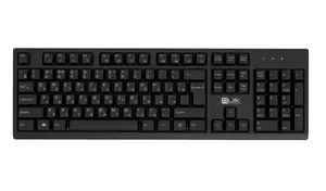 Quik QOS-12104 Full-Size Wireless Keyboard 2.4 GHz with USB Adapter 104 Keys English and Russian Layout Battery Powered