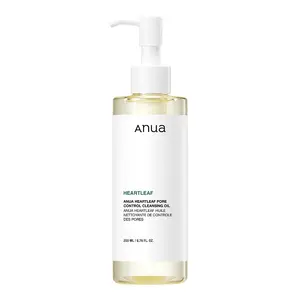 Гидрофильное масло для ухода за порами Anua Heartleaf Pore Control Cleansing Oil с экстрактом хауттюйнии и растительными маслами для очищения кожи