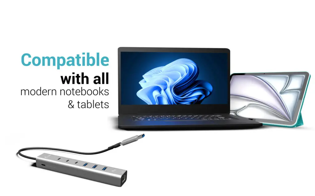 Металлический USB-концентратор i-tec на 6 портов с LAN и 85W PD Photo 7