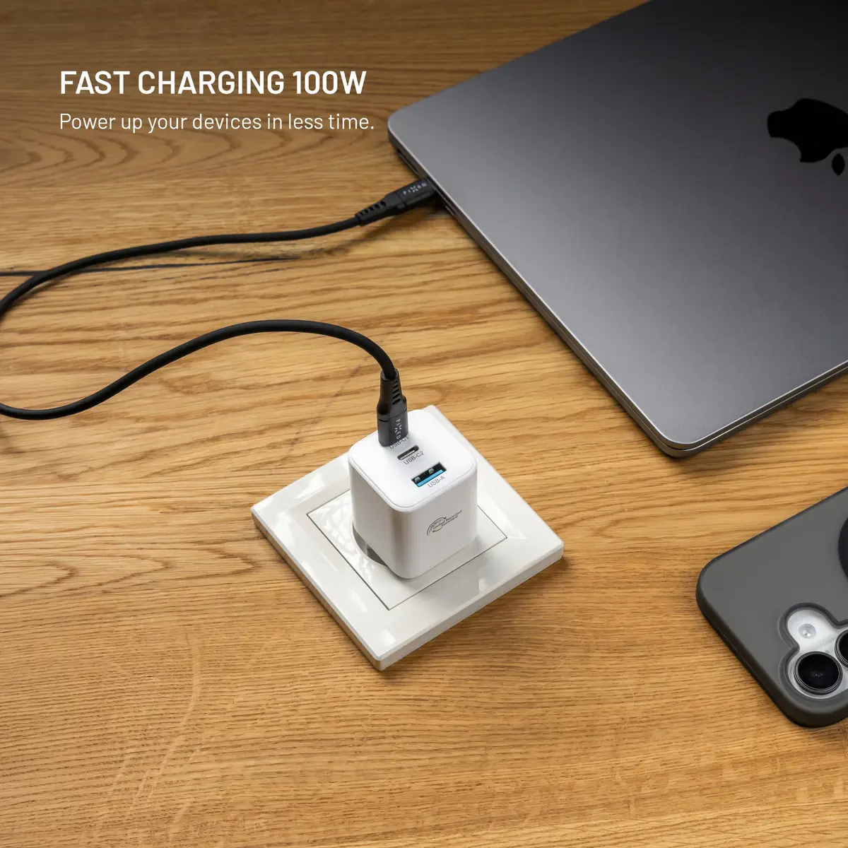 Fixed GaN Network Charger Mini 100W FIXCG100M-2C1A-WH Photo 3