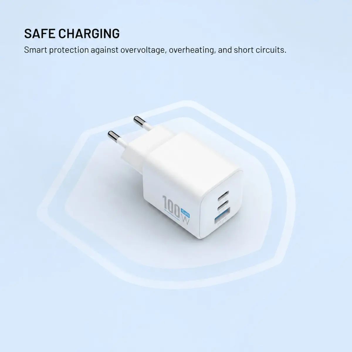 Fixed GaN Network Charger Mini 100W FIXCG100M-2C1A-WH Photo 6