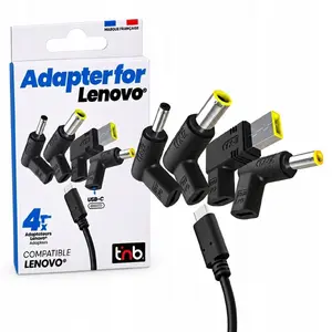 Комплект адаптеров USB-C Power Delivery TNB 4 в 1 для Lenovo Slim Tip с коннекторами Yx-11 Yx-12 Yx-22 Yx-06