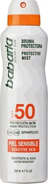 Babaria SPF 50 aizsargājošs sprejs jutīgai