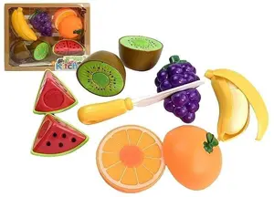 Adar Owoce do krojenia Toy Fruit Cutting Set for Role-Playing Play Kitchen