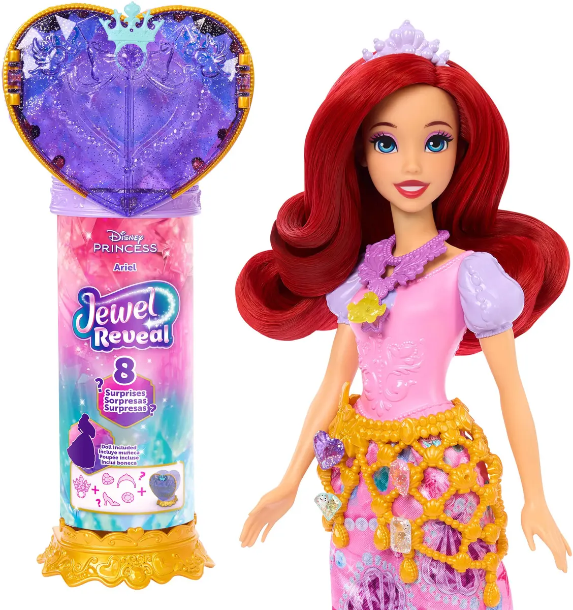 Mattel DISNEY PRINCESS JEWEL REVEAL niespodzianka