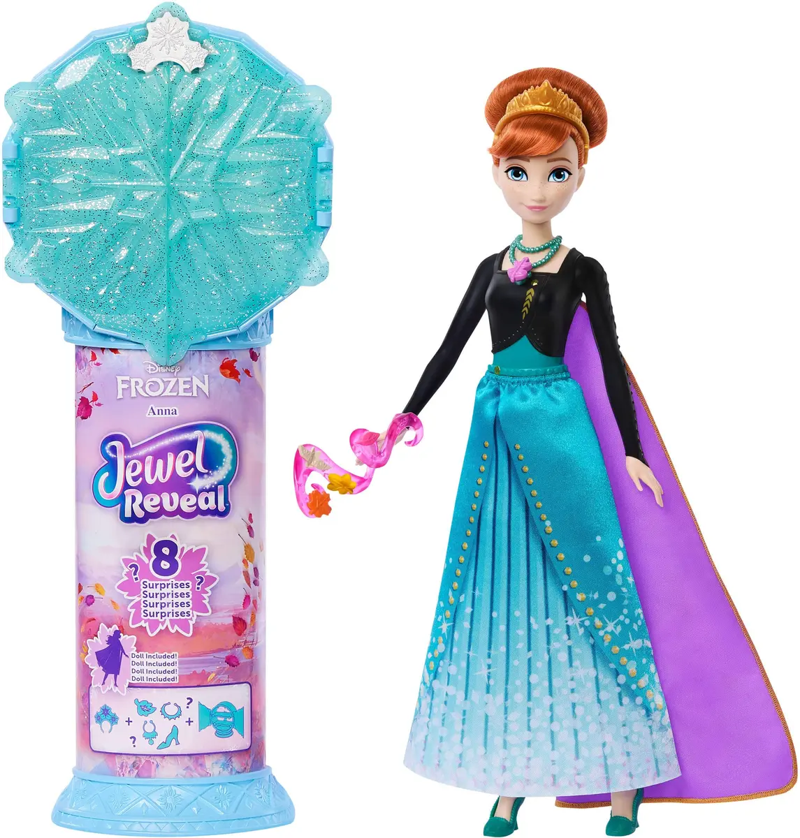 MATTEL Disney Frozen Jewel Reveal Anna