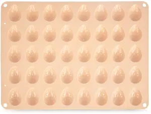 Aptel Silicone Cookie and Praline Mold Beige Egg Design