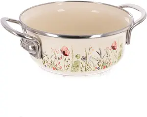 Lumarko Enameled Pot Cream MAKI 16 cm 950 ml