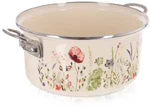 Lumarko MAKI Cream Enamelled Pot 26 cm 5 l