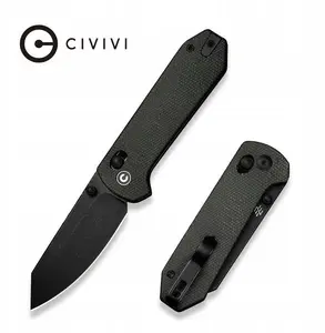 CIVIVI Yonder Карманный нож, лезвие из стали 14C28N, рукоять из темной зеленой микарты