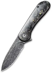 CIVIVI Elementum Folding Knife Damasteel Blade Resin Carbon Fiber Handle C907C-DS1