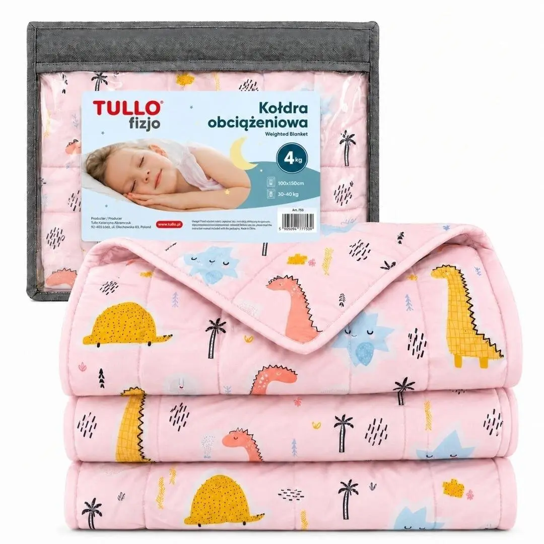 Tullo svērtā maņu sega rozā 4