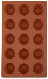 Aptel Silicone Cookie Baking Mold Brown Flower Shape
