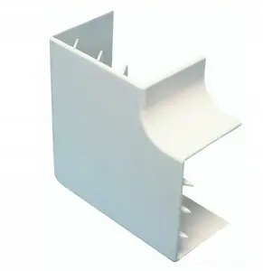 AKS Łącznik Kątowy do Kanałów Kablowych MKE LK 15x25mm Biały 1szt. AKS Zielonka