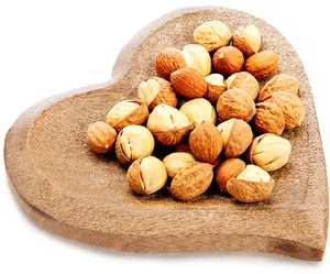 Lumarko Wooden Snack Plate Heart Mango
