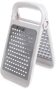 Lumarko steel kitchen grater, foldable, 2-sided