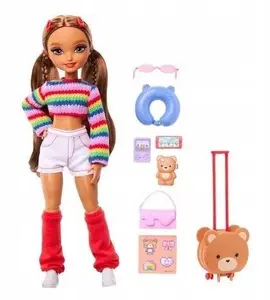 MATTEL Barbie Dream Besties Weekend Getaway Teresa Fashion Doll with 7 Travel Themed Accessories for Girls from 4 Years