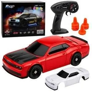LEANToys 1:43 4WD Красный радиоуправляемый дрифт спортивный автомобиль со сменным кузовом и колесами