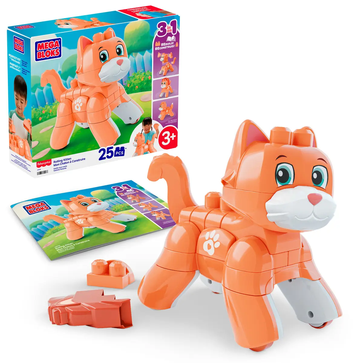MEGA BLOKS Fisher-Price Rolling Kitten JMK86 Photo 2