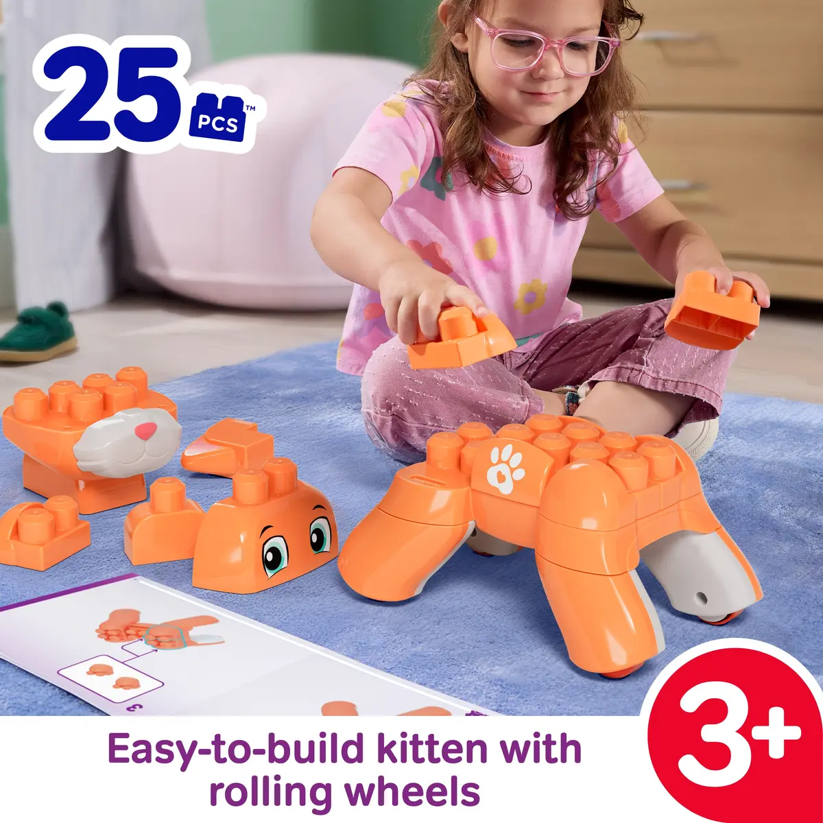 MEGA BLOKS Fisher-Price Rolling Kitten JMK86 Photo 8