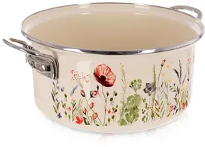 Lumarko Enameled Pot Cream MAKI 24 cm 3.8 L