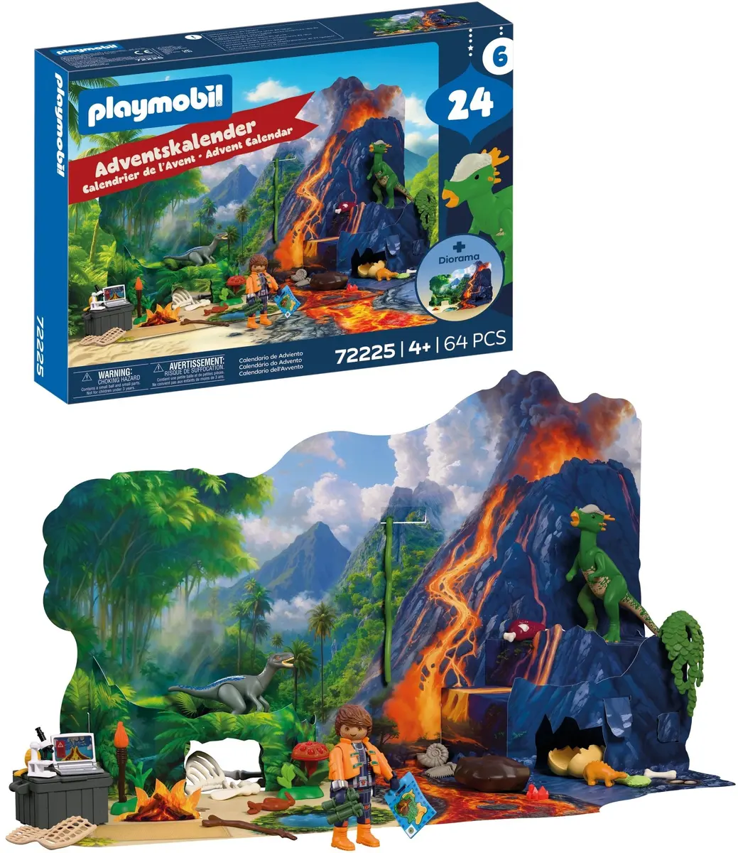 PLAYMOBIL Adventes kalendārs Dinozauru misija 72225