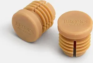 Velosipēda stūres aizbāžņi Brooks Rubber Bar End Plugs Natural