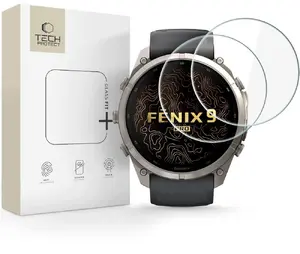 Tech-Protect Glass Fit Tempered Glass 2-Pack for Garmin Fenix 9 Pro 51 mm Clear