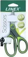Linex 400084196 Kitchen Scissors with Stainless Steel Blades in Green and Grey