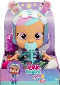 TMTOYS Cry Babies Stars Jane doll with interactive features and crying function
