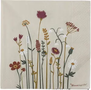 Bloomingville Paige Paper Napkin Multicolour FSC Mix