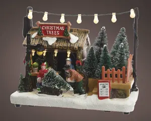 Ziemassvētku LED skatuves dekorācija 18x10 cm
