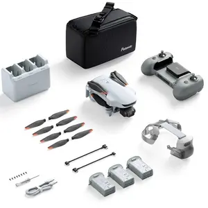 Potensic Atom 3 Fly More Combo drons ar 50MP 1/1.3 collu sensora kameru, 3 asu stabilizatoru, 4K video, AI izsekošanu un 16 km pārraides attālumu