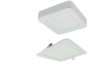 Eco Light EC61084 Квадратный светодиодный светильник даунлайт CCT 2в1 12Вт 1100лм IP20 белый