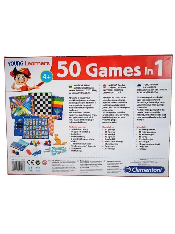 Clementoni galda spēļu komplekts 50 vienā 50538 Photo 3