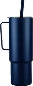 MiiR All Day Straw Cup Insulated Tumbler with Straw Granatowy 950ml