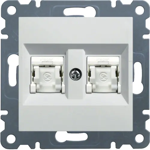 Hager WL2180 Double Computer Socket RJ45 Cat 6 FTP Photo 2