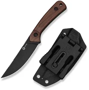 Нож с фиксированным клинком CIVIVI Carveth сталь AEB-L рукоять из дерева бубига C25040-3
