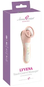 beau coeur Lyvena Touch Control Massager with Suction Waves and Pulsations