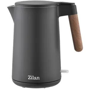 Электрический чайник Zilan ZLN5427 1.5 л 2200 Вт с двустенным термокорпусом из нержавеющей стали 304 и скрытым нагревательным элементом