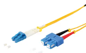 Sonstige 77809 InfiniBand and Fibre Optic Cable OS1/OS2 2 m 2x LC to 2x SC Full Duplex 9 µm Blue and Yellow