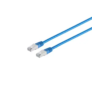 Sonstige 75725-HB Networking Cable Cat6 S/FTP RJ-45 Blue 15 m Round Gold-Plated Contacts