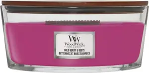 WoodWick Wild Berry & Beets Ellipse Scented Candle with Pluswick Innovation
