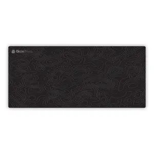 GeekBoss Shadow Current Dark Topographic XL Gaming Mouse Pad with Stitched Edges and 4 mm Thickness